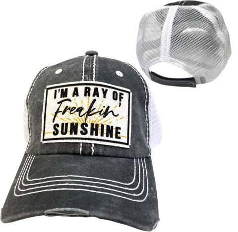 I'M A Ray of Freakin' Sunshine | Unisex Hat | Distressed