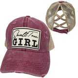Small Town Girl Criss-Cross Ponytail Hat