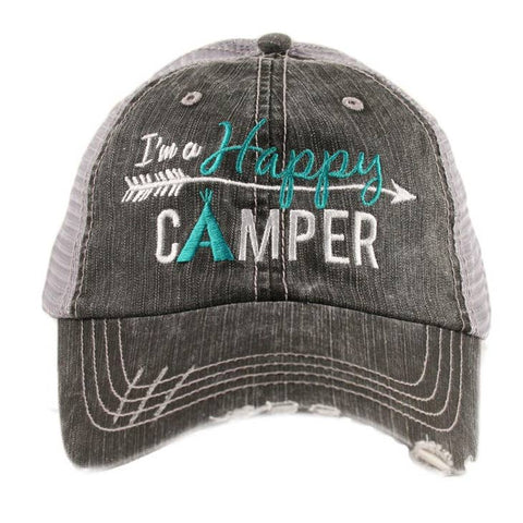 I'm A Happy Camper Trucker Hat (2 colors)