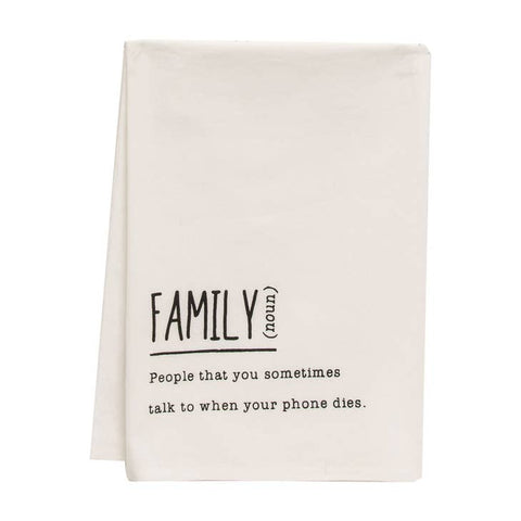 Family Definition Dish Towel