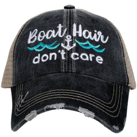 Boat Hair Don't Care (WAVES) Trucker Hats