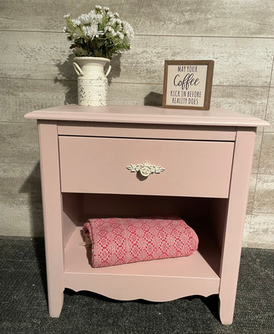 SOLD Nightstand/End Table in Rosewater