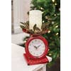 Vintage Wine Old Town Scale Clock - Red