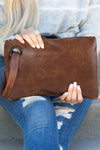 Brown Oversized Clutch / Handbag