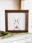 SALE - Watercolor Bunny | Spring Easter Wood Sign (13x13)