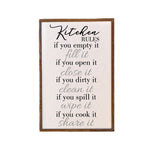 Kitchen Rules Family Sign