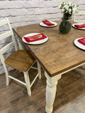 SOLD: Farmhouse Table & 4 Chairs