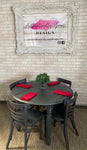 Round Table & 4 Chairs (Black Sands and Driftwood SFO)