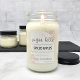 SALE: Spiced Apples Mason Jar Soy Candle